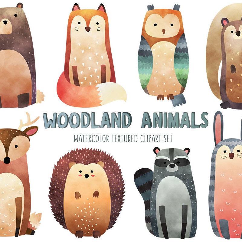 Woodland Clip Art - Etsy
