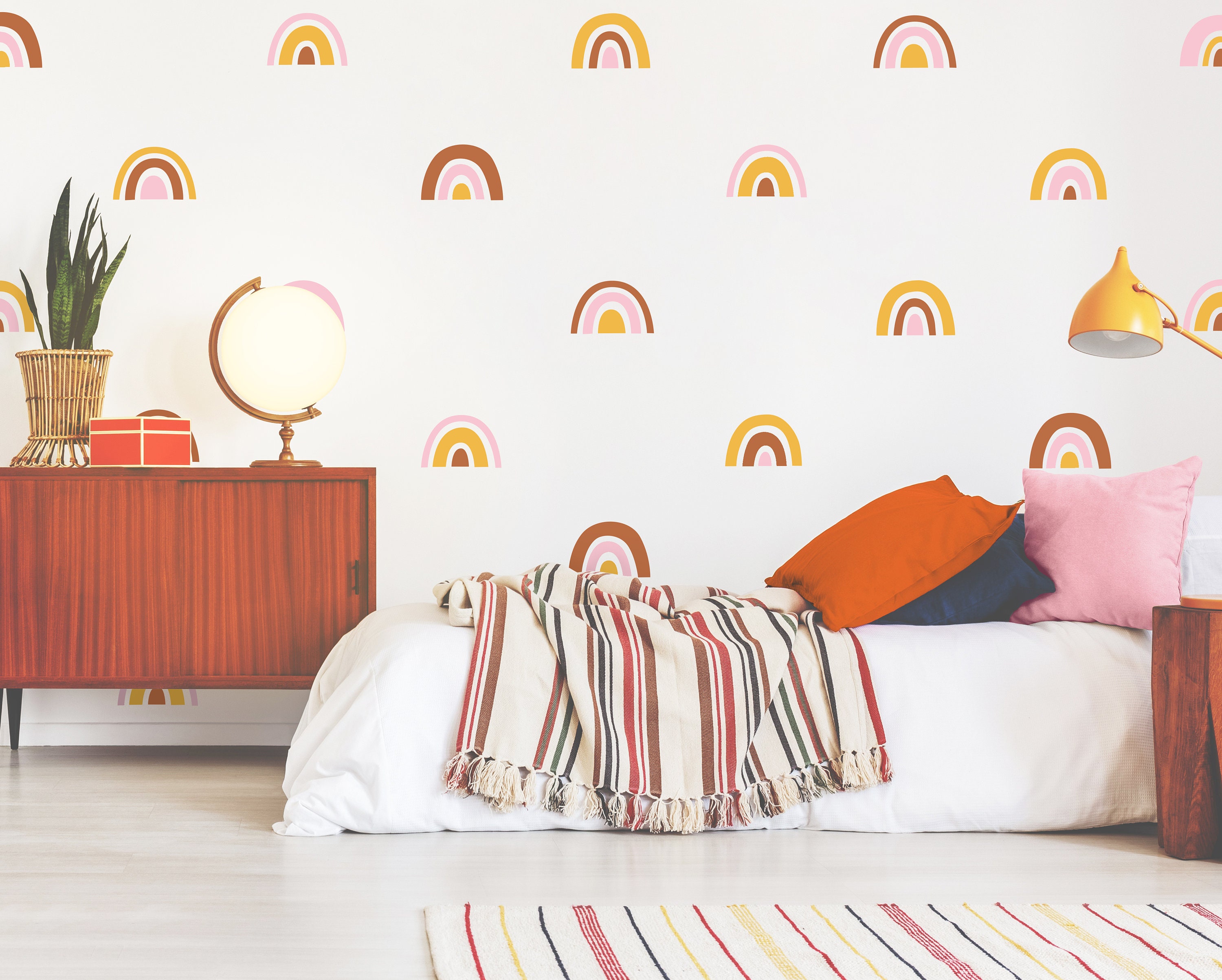 Personnalisé ranbow Baby Wall Art Autocollant Décalque Autocollant filles transfert Nursery Personnalisé ranbow Baby Wall Art Autocollant Décalque Autocollant filles transfert Nursery