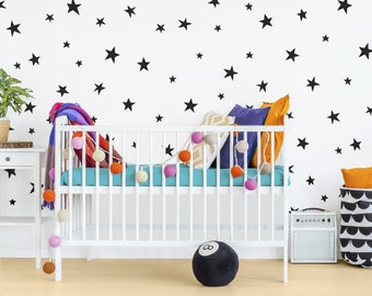 Star Wall Decals - Nursery Wall Decals, Star Wall Stickers, Removable Wall Decals, Kids Room Decals, Nursery Wall Decor, Kids Room Decor