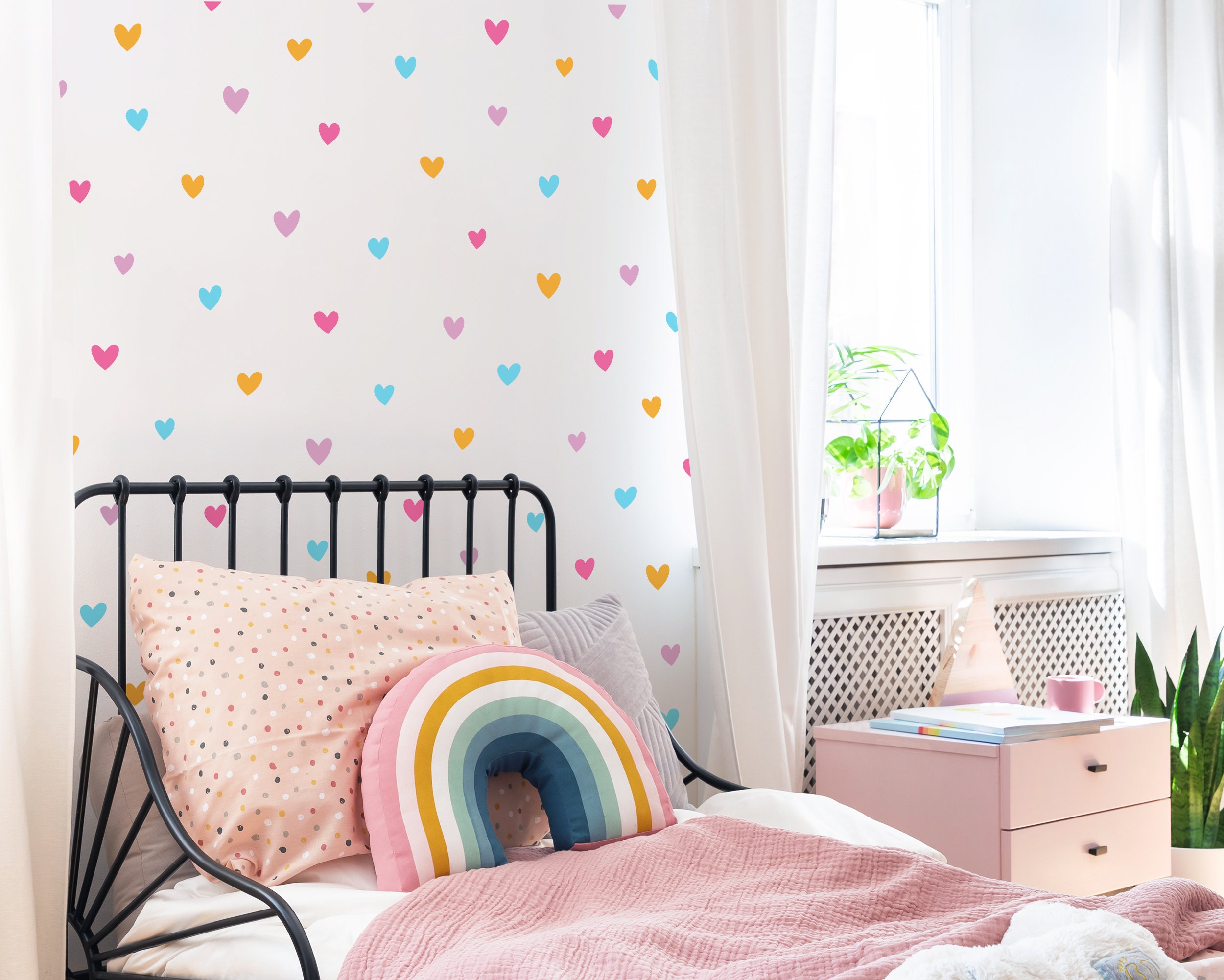 Colorful Stars Polka Dots Vinyl Sticker Wall Nursery Baby Room Decor Art Murals 
