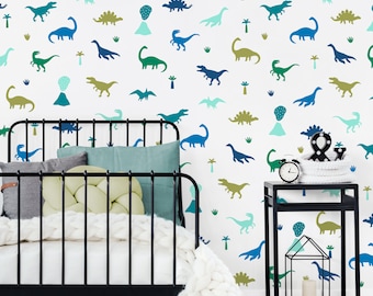 Dinosaur Wall Decals - Dinosaur Wall Decor, Dinosaur Art, Wall Stickers, Dinosaur Room, Kids Room Decor, Neutral Nursery Decor