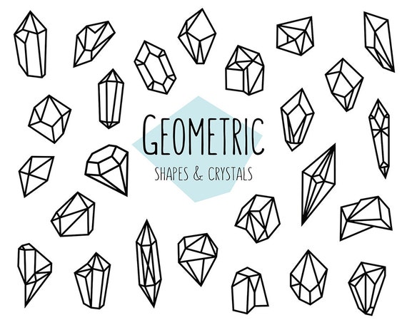Geometric Shapes Clip Art Black And White