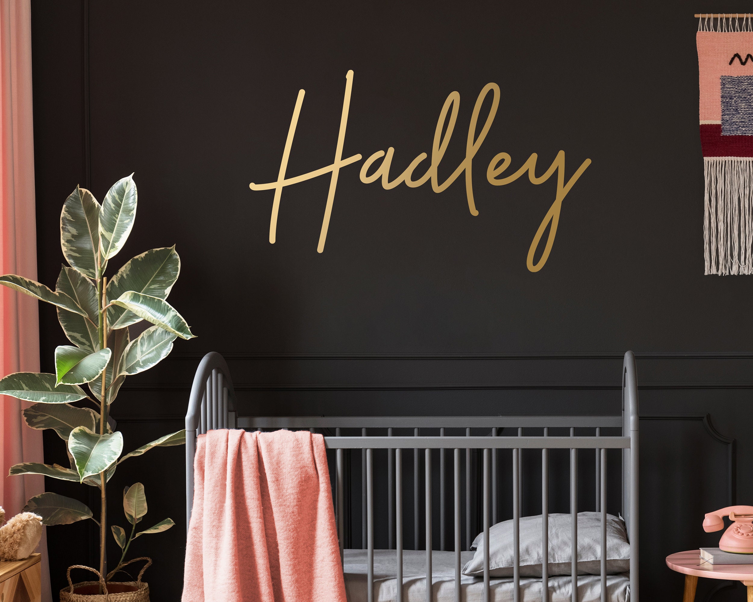 personalized name wall art