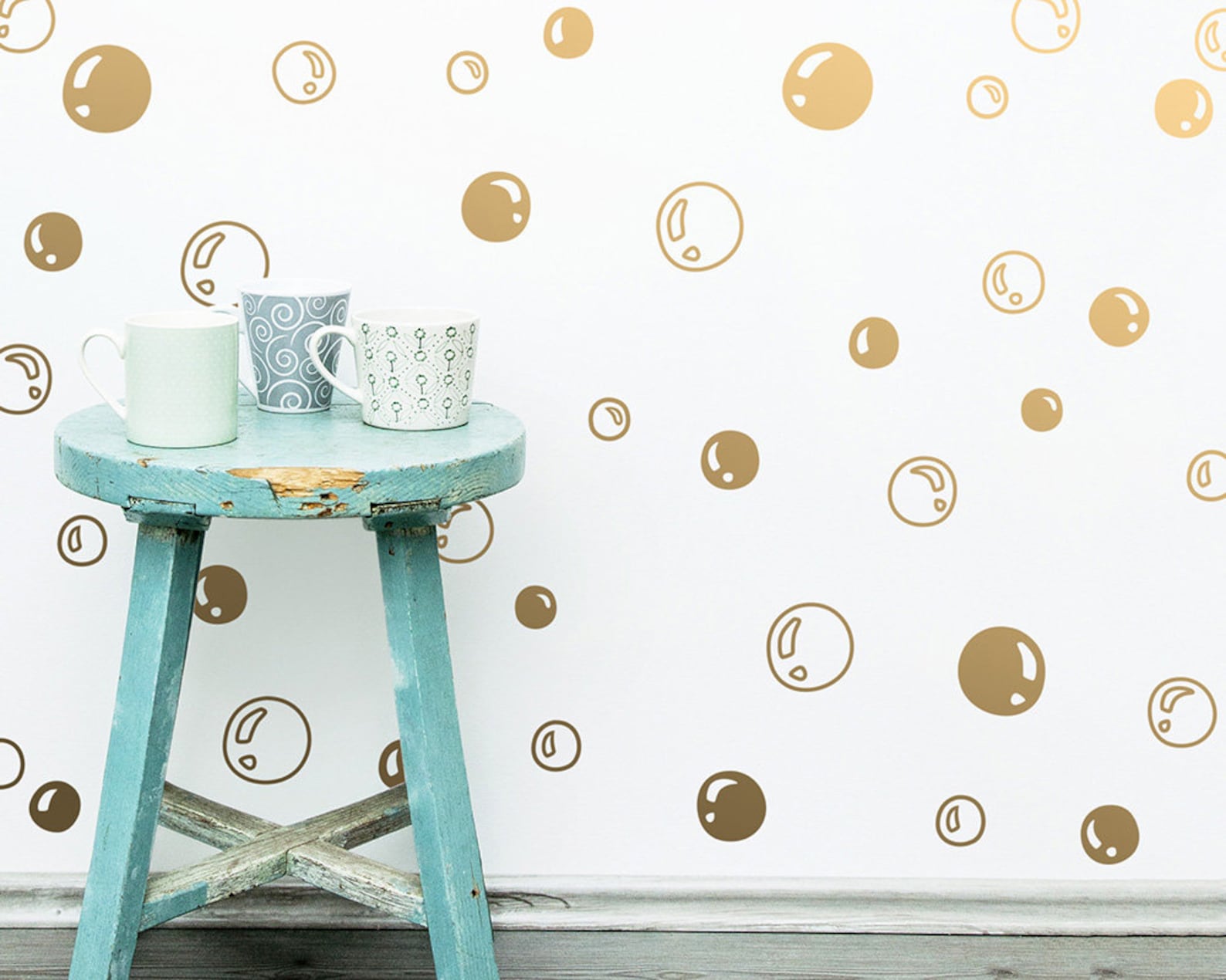 Bubble Wall Decals - Vinyl Wall Decals, Unique Hand Drawn Bubble Wall ...