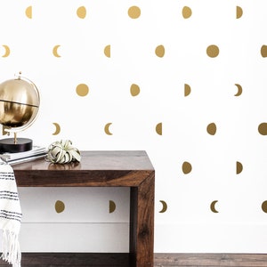 Moon Phase Wall Decals - Moon Phases Decor, Moon Wall Decal, Moon Phase Wall Art, Celestial, Zodiac Decor, Zodiac Gift, Unique Wall Decor