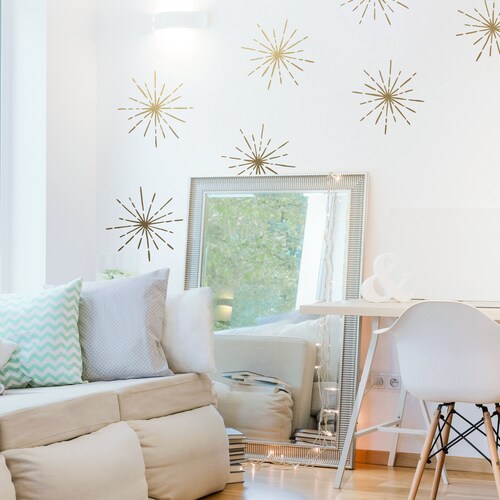 Sparkle Wall Decals Boho Wall Decor Removable Star Wall Etsy