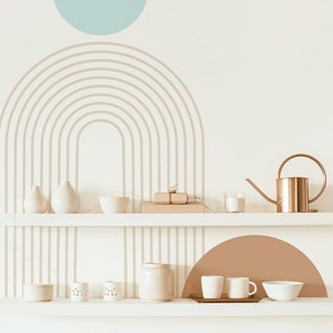 Boho Colorblock Wall Decals - Removable Wall Stickers, Abstract Modern ...