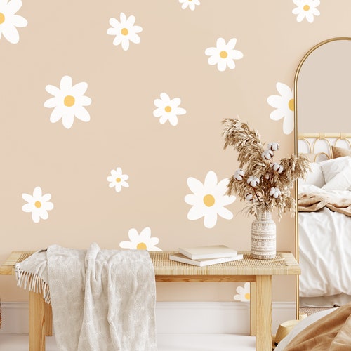 Daisy Wall Decals Nursery Decor Kids Room Wall Art - Etsy