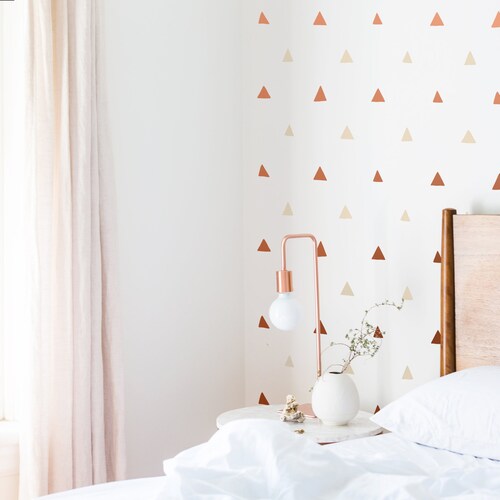 Triangle Wall Decals Nursery Decals Geometric Wall Decor Etsy