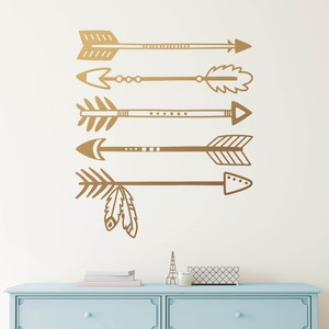 Tribal Arrows Wall Decal - Arrow Decals, Nursery Decal, Vinyl Wall Decal, Cute Wall Sticker, Tribal Nursery Decor