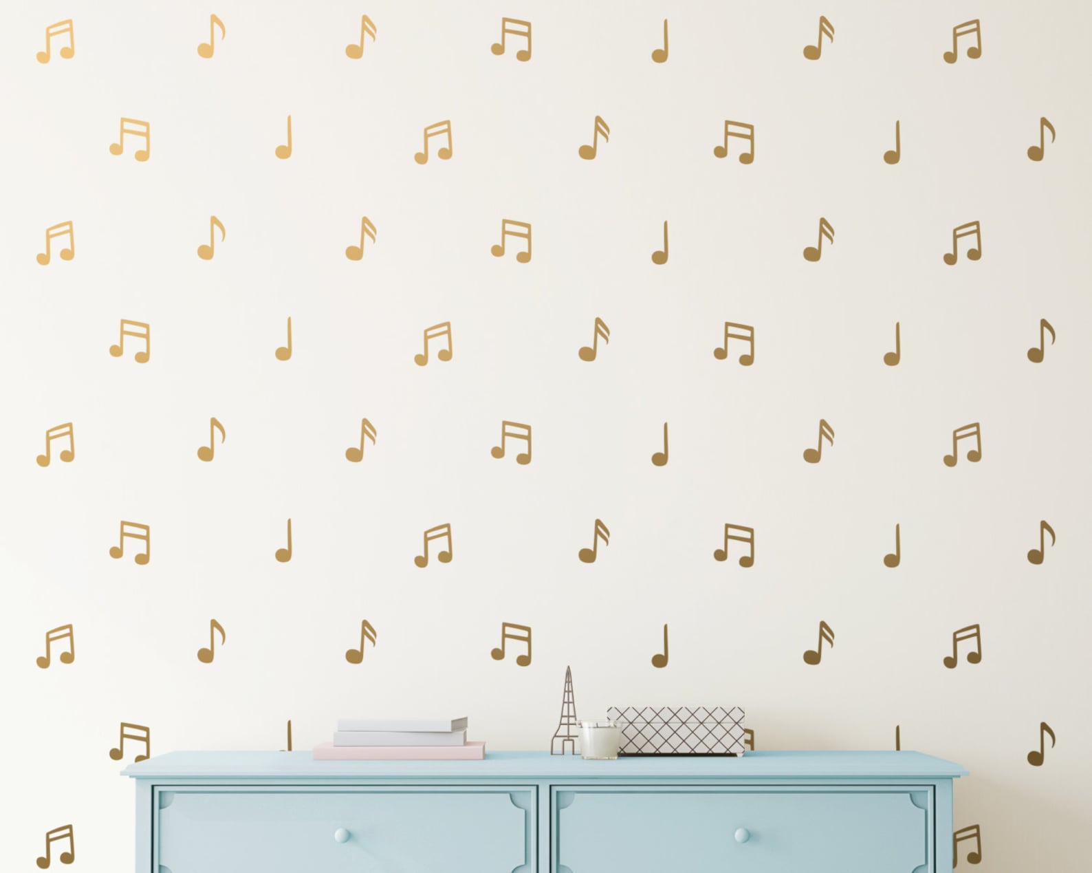 Music Note Wall Decals - Vinyl Wall Decals, Music Notes, Wall Stickers ...