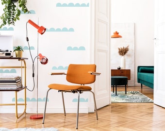 Calcomanías de pared de Scandinavian Hills - Decoración de guardería, Arte de pared de habitación para niños, Decoración de pared abstracta moderna, Pegatinas de pared extraíbles