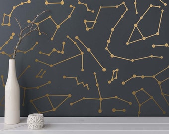 Constellation Wall Decals - Star Decals, Modern Wall Decals, Star Wall Stickers, Unique Wall Decor