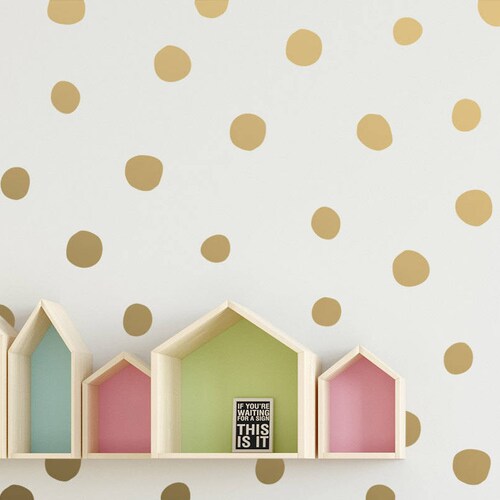 Polka Dot Wall Decals Irregular Dot Nursery Decals Etsy