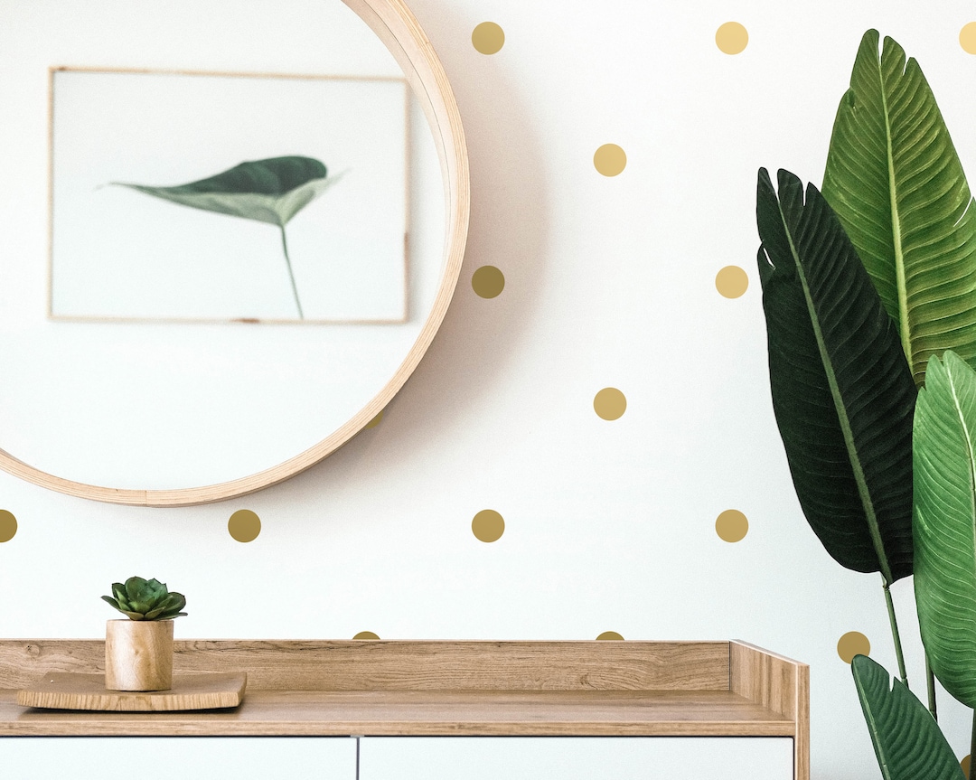 Polka Dot Wall Decals - Modern Bedroom Decor, Removable Wall Stickers ...
