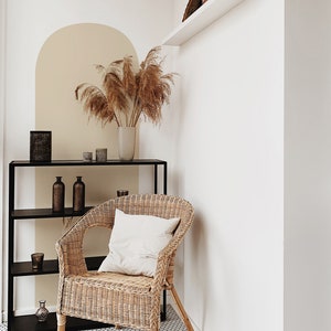 Decalcomania da muro ad arco - Decorazione della parete della scuola materna, Arte della parete interna Boho, Decorazione moderna della fattoria