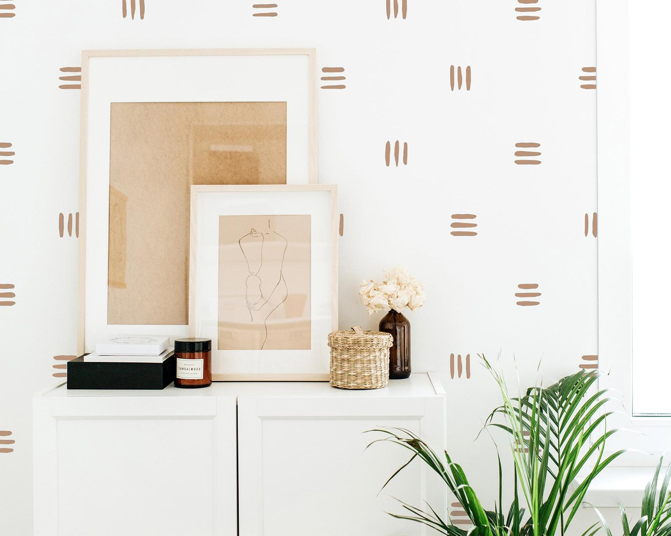 Line Wall Decals Modern Wall Stickers, Boho Nursery Decor, Kids Room