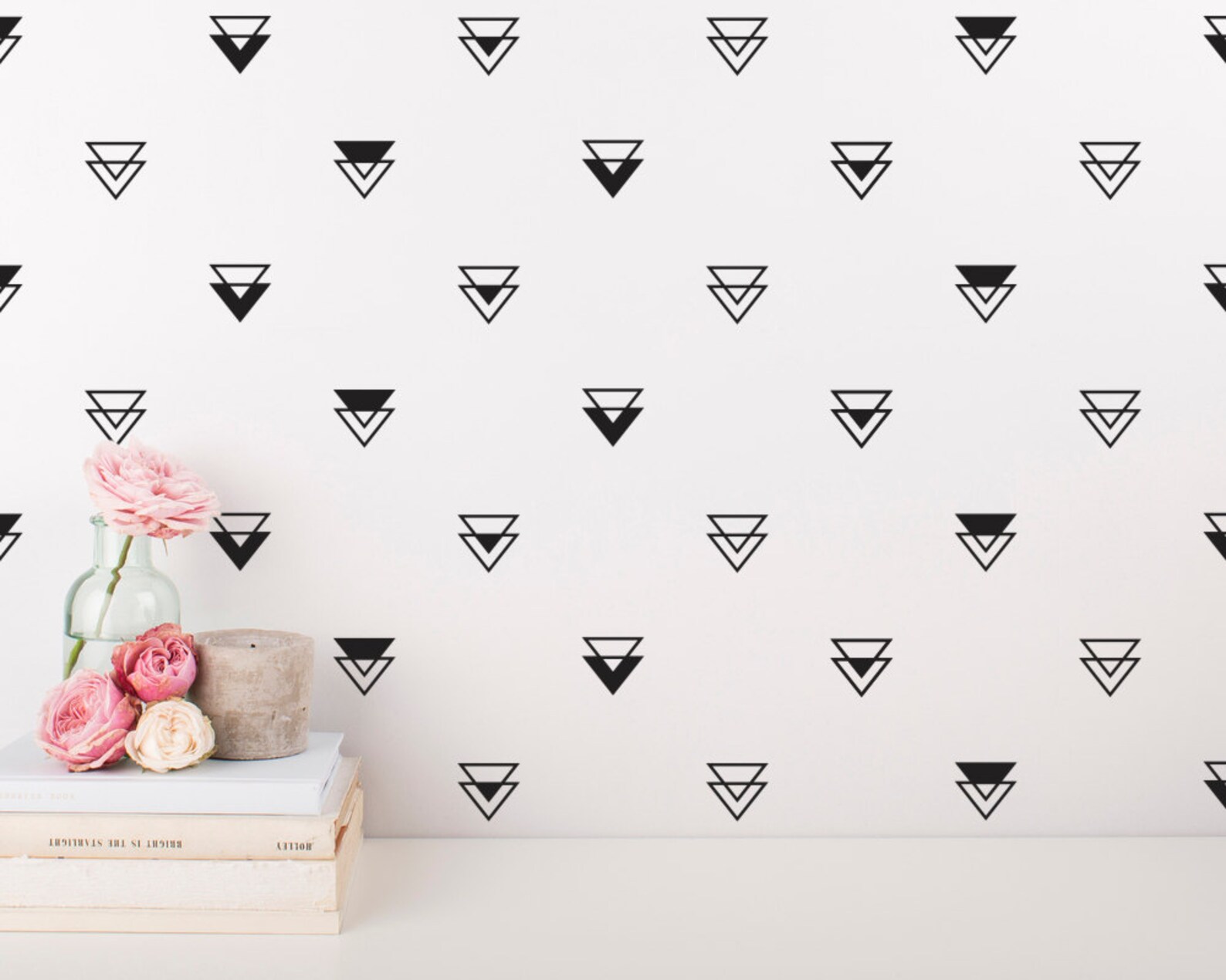 Geometric Triangle Wall Decals Gold Decals Nursery Decals Etsy