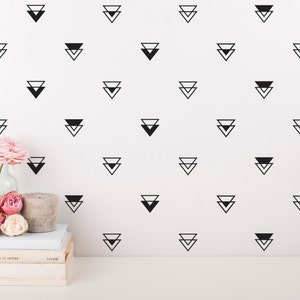 Geometric Triangle Wall Decals Gold Decals, Nursery Decals, Modern Decals, Unique Vinyl Wall Decals, Geometric Decor for Gifts and More image 3