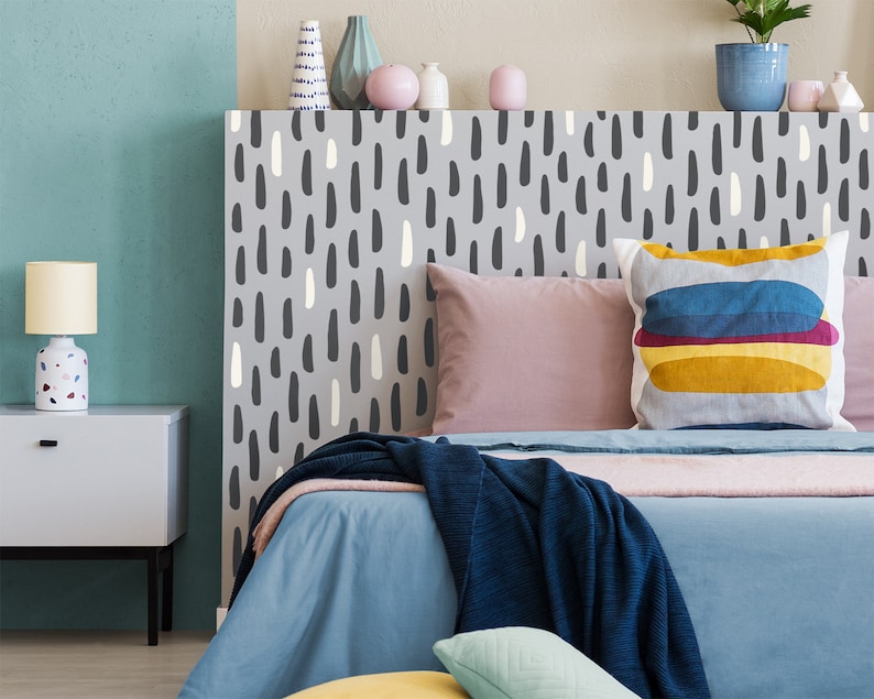 Abstract Modern Wall Decals Paint Daub Decals Unique Decor Etsy