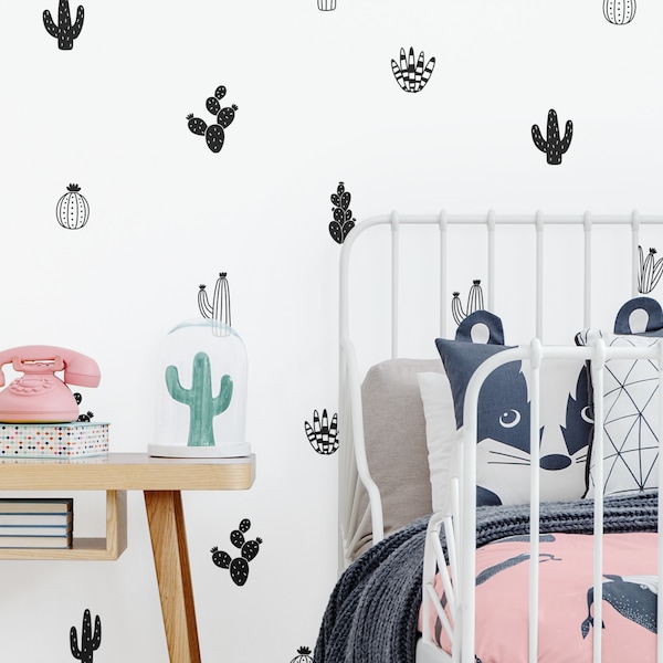 Cactus Wall Decals - Nursery Decals, Vinyl Wall Decals, Tribal Nursery Decals, Cactus Wall Stickers, Succulent and Cacti Decals