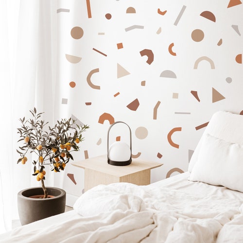 Terrazzo Wall Decals Removable Stickers Boho - Are Wall Decals Easily Removable Terrazzo Wall Decals Removable Stickers Boho - Are Wall Decals Easily Removable