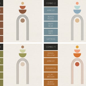 Boho Colorblock Wall Decals - Removable Wall Stickers, Abstract Modern ...