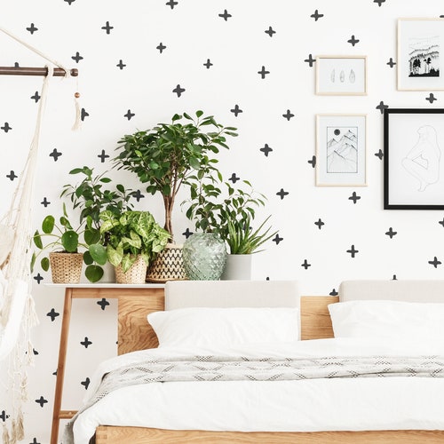 Plus Sign Wall Decals Geometric Art Farmhouse Decor - Are Wall Stickers Removable Plus Sign Wall Decals Geometric Art Farmhouse Decor - Are Wall Stickers Removable
