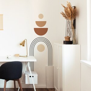 Boho Colorblock Wall Decals - Removable Wall Stickers, Abstract Modern ...