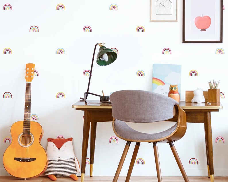 Rainbow Decals 4 Color Rainbow Stickers Rainbow Decor Etsy