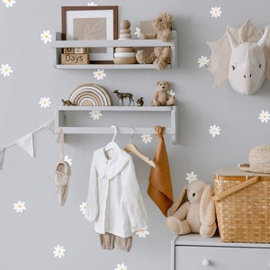 Decalcomanie da muro con margherite - Adesivi da parete con piccoli fiori, decorazioni per la cameretta dei bambini, decorazioni da parete per la camera dei bambini