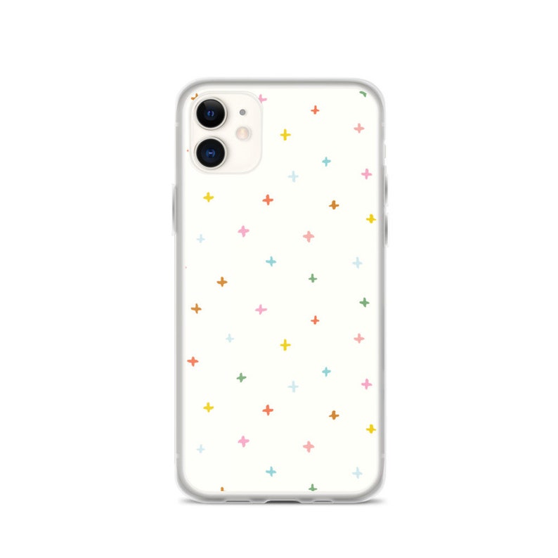 Minimal Plus Sign Design iPhone Case Colorful Geometric Phone Case for iPhones