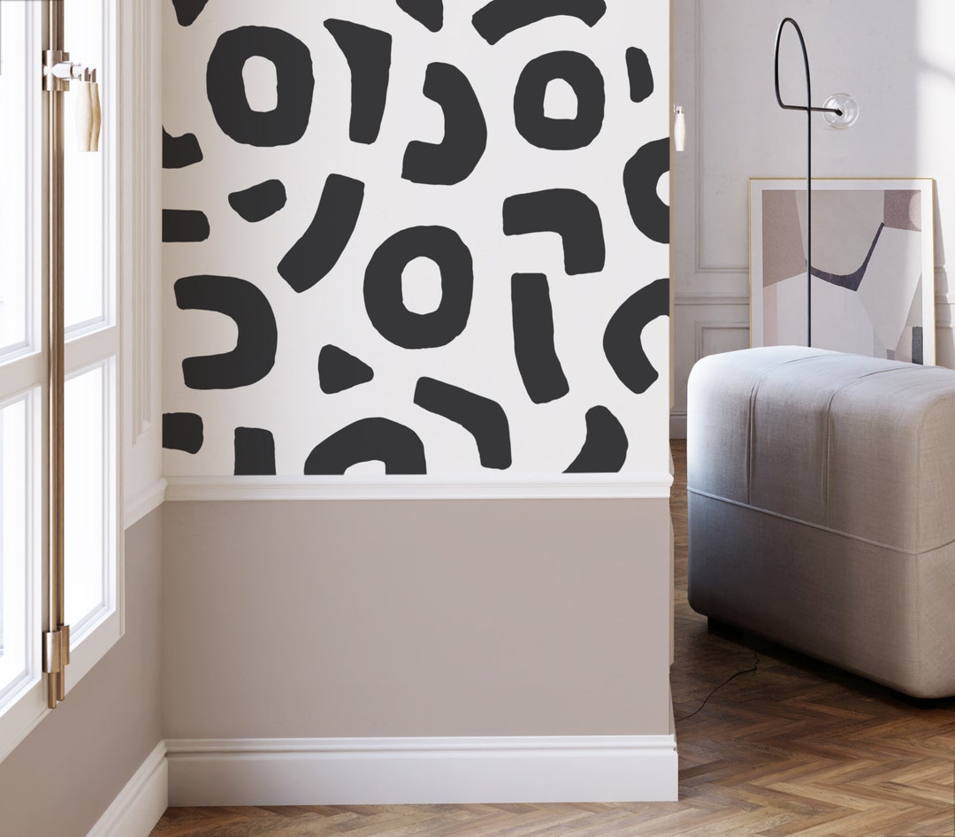 Abstract Shape Wall Decals Removable Wall Stickers, Boho Wall Decor