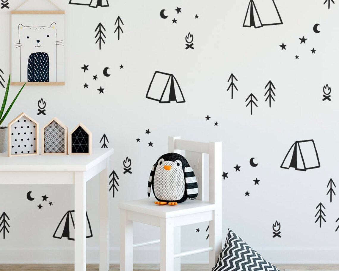 Camping Wall Decals Nursery Decor Gift for Mom Wall Decor Etsy Canada