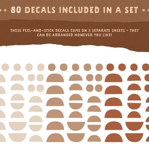 Boho Wall Decals - Removable Wall Stickers, Minimalist Geometric Wall ...