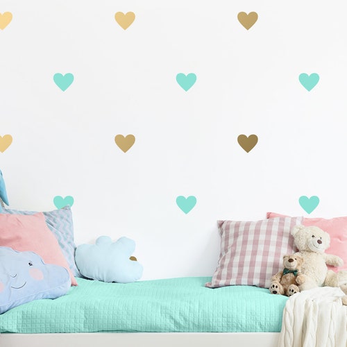 Heart Wall Decals Nursery Decals Kids Room Decals Kids Etsy