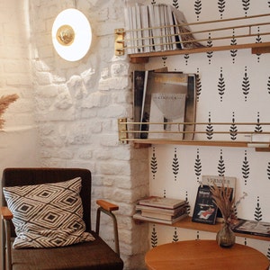 Decalcomanie da muro floreali Boho - Adesivi murali moderni, decorazioni per la scuola materna, decorazioni per la casa scandinave minimaliste