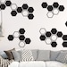 Large Honeycomb Wall Decals - Hexagon Vinyl Decals - Geometric Decals ...