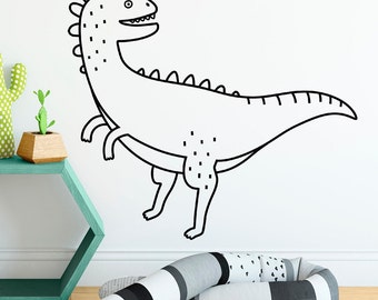 Dinosaur Wall Decal - Dinosaur Decor, Dinosaur Gift, Dinosaur Wall Art, Nursery Decor, Nursery Wall Sticker, Kids Room Decor, Vinyl Decal