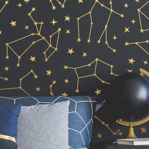 Zodiac Constellation Wall Decals - Star Decals, Zodiac Gift, Wall Decor, Gift for Her, Constellations, Wall Decals, Nursery Decor