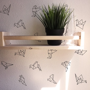 Geometric Origami Wall Decals - 45 Vinyl Bird Decals, Wall Stickers, Geometric Decor, Wall Patterns, Unique Decor for Gifts and More!