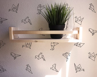 Geometric Origami Wall Decals - 45 Vinyl Bird Decals, Wall Stickers, Geometric Decor, Wall Patterns, Unique Decor for Gifts and More!