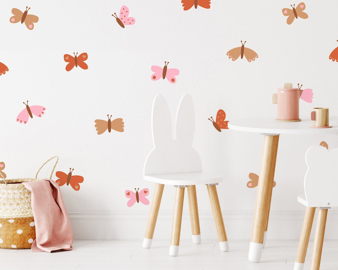 Butterfly Wall Decals - Nursery Wall Stickers, Kids Room Decor, Girls ...