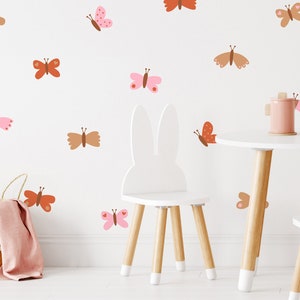 Butterfly Wall Decals - Nursery Wall Stickers, Kids Room Decor, Girls Room Wall Art, Boho Nursery Decor