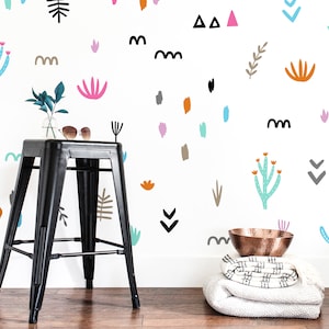 Abstract Pattern Wall Decals - Abstract Wall Decor, Modern Wall Art, Wall Decal Set, Unique Home Decor, Gift for Home
