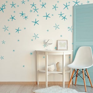 Starfish Wall Decals Mermaid Wall Decal, Starfish Decals, Starfish Sticker, Mermaid Nursery, Gift For Her, Gift For Daughters, Wall Decal image 7