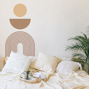 Boho Colorblock Wall Decals - Removable Wall Stickers, Abstract Modern Wall Art, Geometric Wall Decor