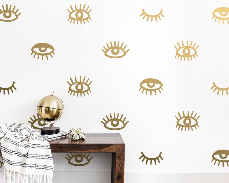 Eye Wall Decals Eyelash Vinyl