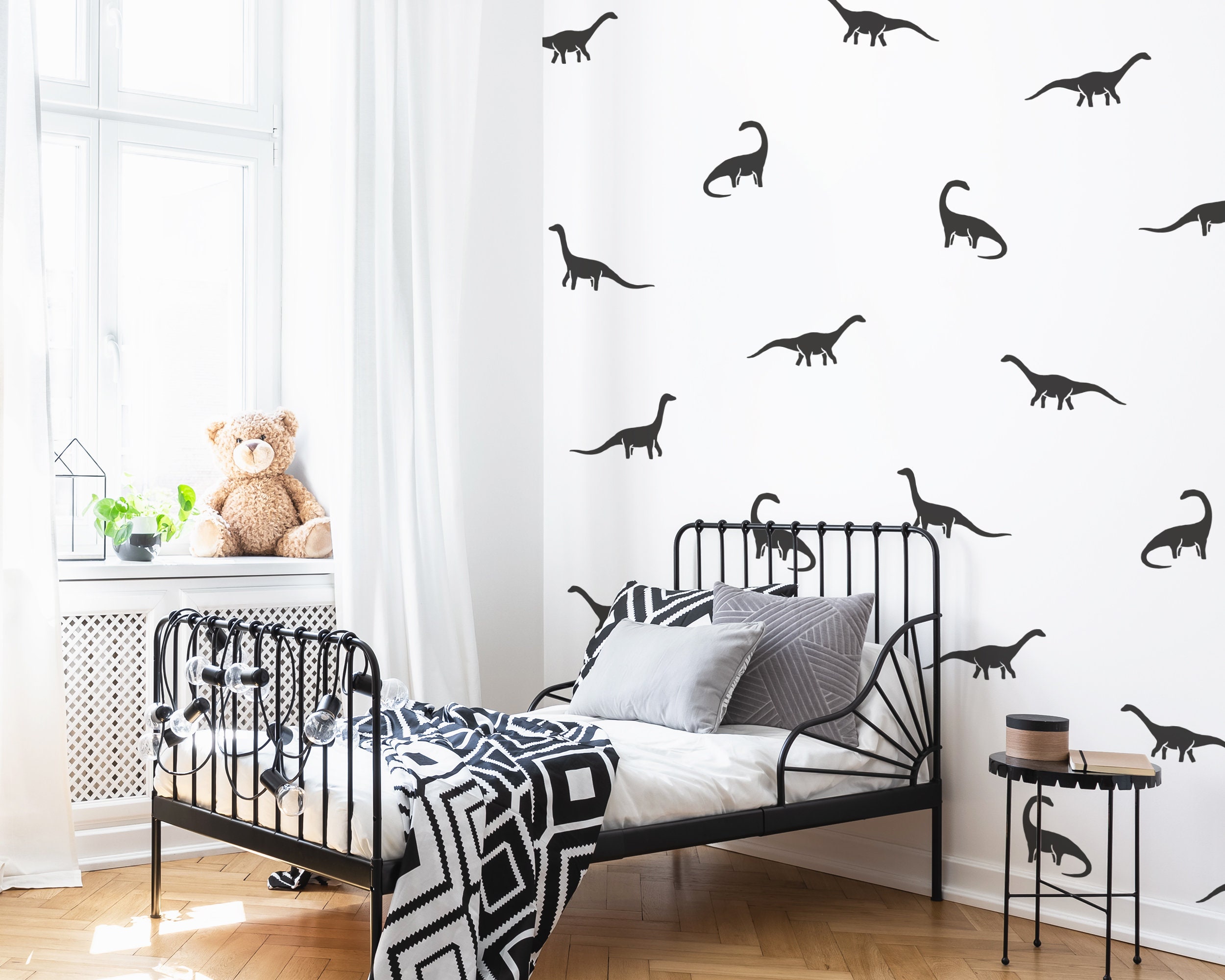 Dinosaur Wall Decals Nursery Decor Kids Room Wall Art | Etsy