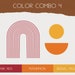 Boho Colorblock Wall Decals - Removable Wall Stickers, Abstract Modern ...